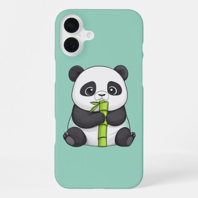  Panda and Its Bamboo iPhone Hülle (Rückseite)