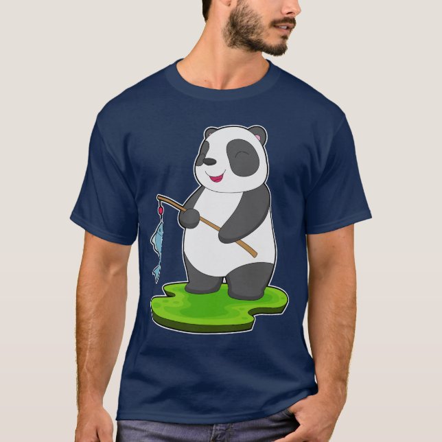 Panda Angler Fish Fish T-Shirt (Vorderseite)