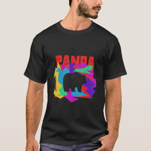 Panda Animal Mosaik Puzzle T-Shirt