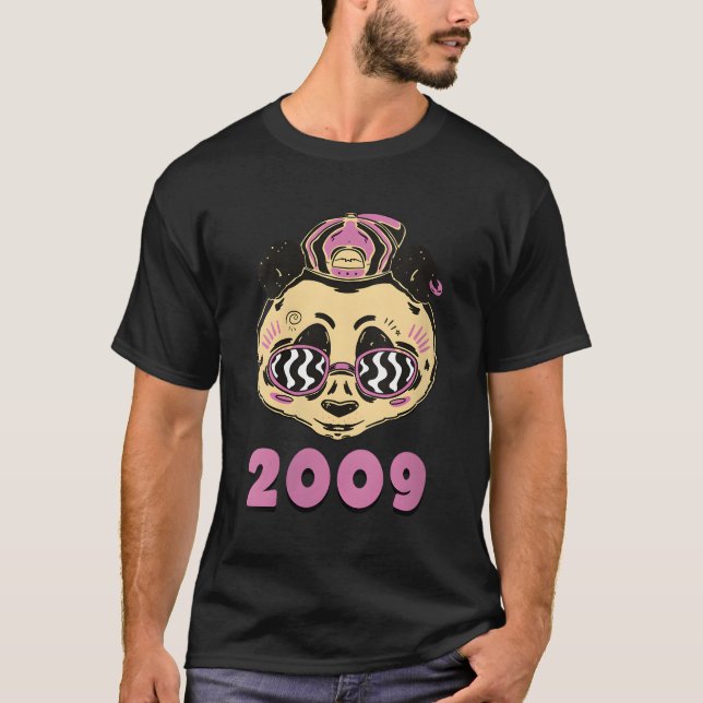 Panda Animal Phantastisch seit 2009 T-Shirt (Vorderseite)