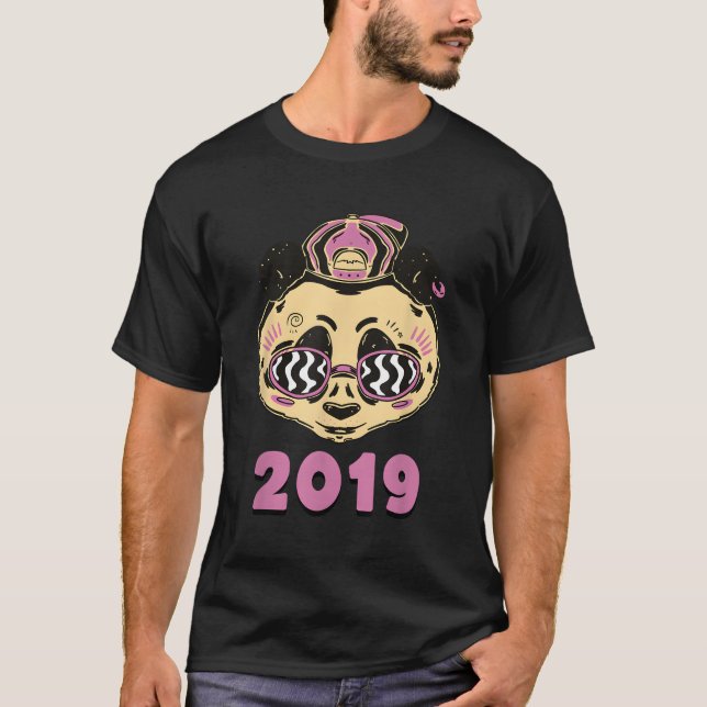 Panda Animal Phantastisch seit 2019 T-Shirt (Vorderseite)