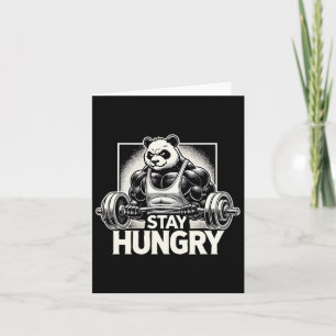 Panda - Anime Bodybuilding Gym Workout Fitness Mot Karte