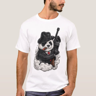 Panda-Anzug Style T-Shirt – Klassisches Cool Desig