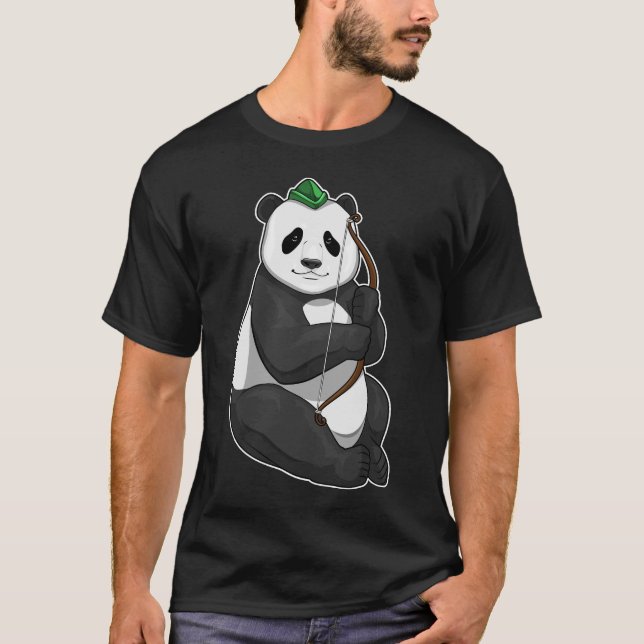 Panda Archer Bow T-Shirt (Vorderseite)
