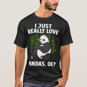 Panda Art for Men Animal Gigant Panda Bear Pa T-Shirt