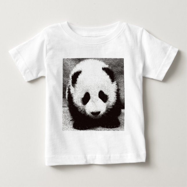 Panda Artwork Baby T-shirt (Vorderseite)