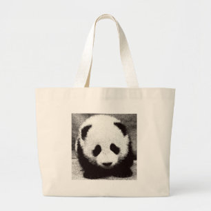 Panda Artwork Jumbo Stoffbeutel
