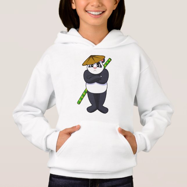 Panda at Stick fight Martial arts.PNG Hoodie (Vorderseite)