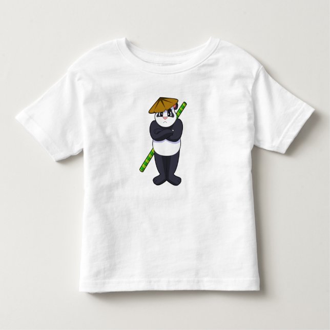 Panda at Stick fight Martial arts.PNG Kleinkind T-shirt (Vorderseite)