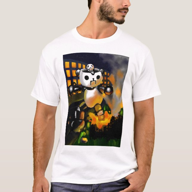 Panda Attack3 T-Shirt (Vorderseite)