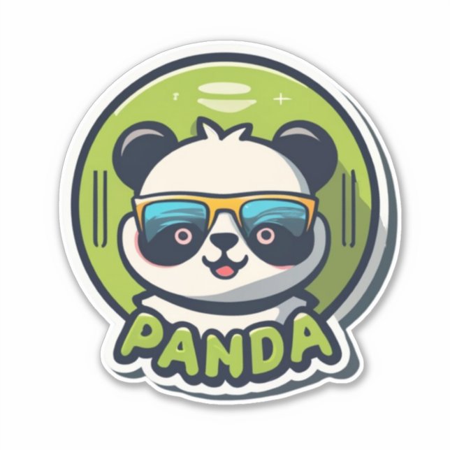 Panda-Ausdrücke in jedem Aufkleber (Vorderseite)