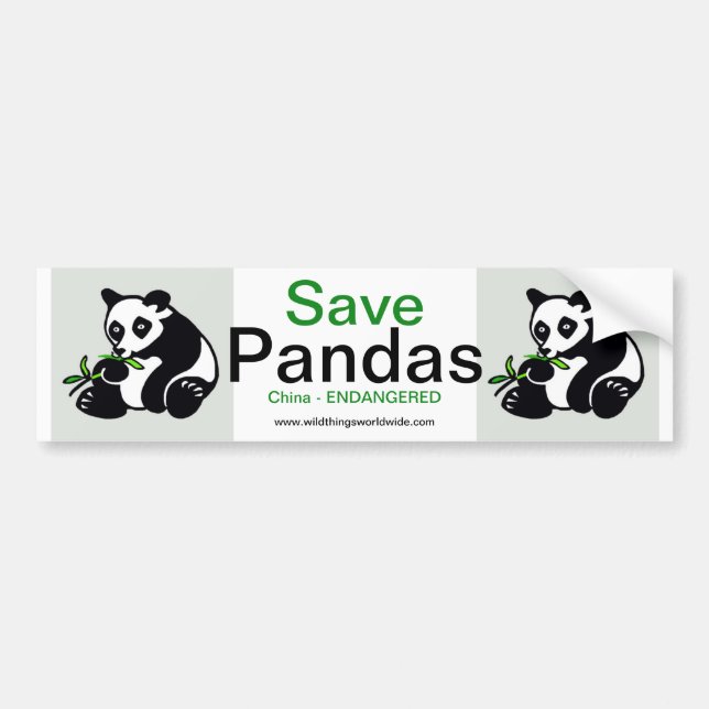 Panda - Autoaufkleber (Vorne)