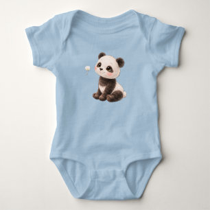 Panda-Baby-Bodyanzug – Süßer schwarzer und weißer Baby Strampler