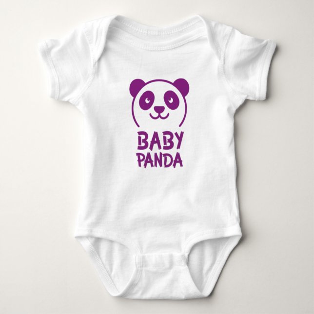 Panda Baby Bodysuit Baby Strampler (Vorderseite)