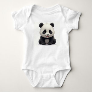 Panda Baby Bodysuit Strampler