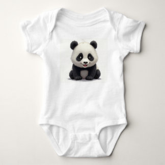 Panda Baby Bodysuit Strampler