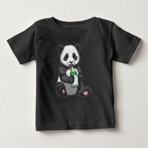 Panda Baby Flasche Milch Baby T-shirt
