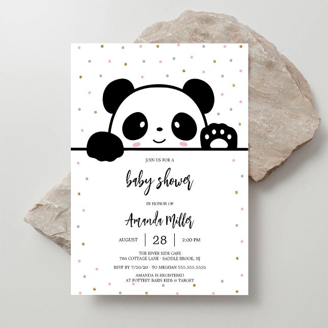 Panda-Baby-Party-Einladung Einladung (Von Creator hochgeladen)
