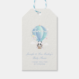 Panda Baby Shower Geschenkmarken Geschenkanhänger