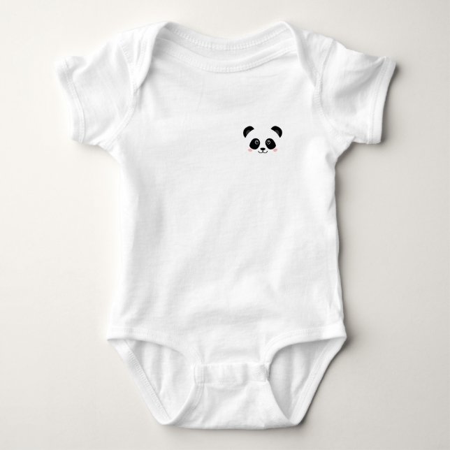 PANDA BABY STRAMPLER (Vorderseite)
