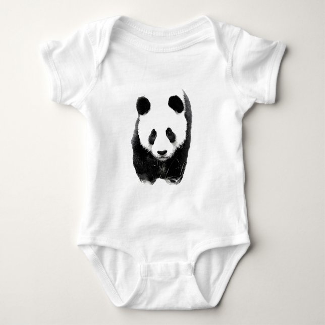 Panda Baby Strampler (Vorderseite)
