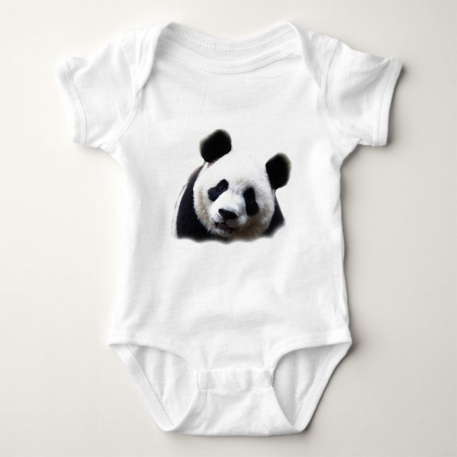 Panda Baby Strampler (Vorderseite)