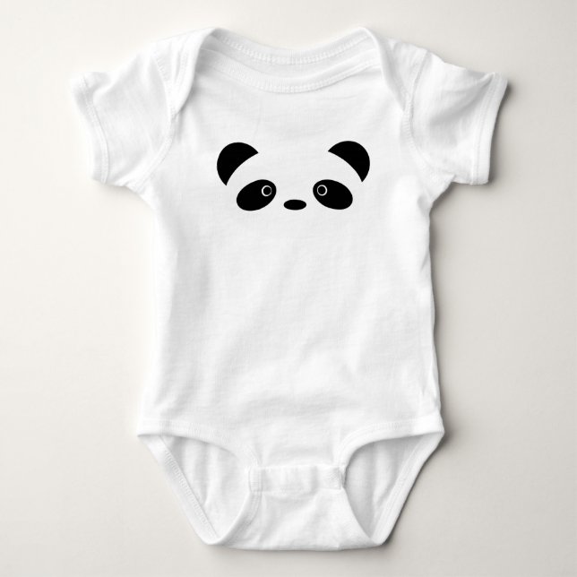 Panda Baby Strampler (Vorderseite)