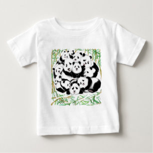 Panda Baby T - Shirt Happy Pandas
