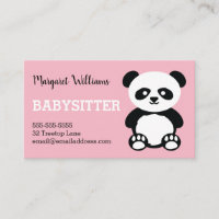 Panda-Babysitting Kinderbetreuungs-rosa