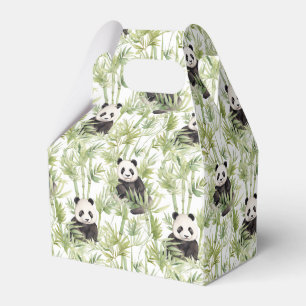 Panda-Bambus-Gefälligkeitsbox Geschenkschachtel