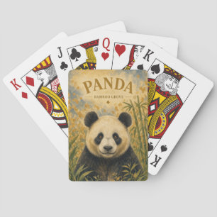 Panda-Bambus-Hain-Wildlife Spielkarten