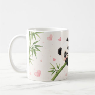 Panda & Bambus Süße Tasse