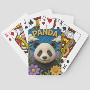 Panda Bambushügel Modern KlayKoo Spielkarten