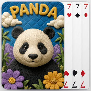 Panda Bambushügel Modern KlayKoo Spielkarten