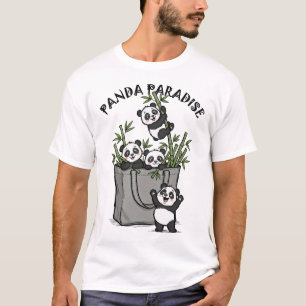 Panda Bambusparadies kaut langsam am Leben T-Shirt