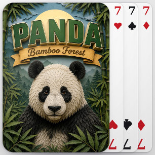 Panda-Bambuswald POPCUT Spielkarten