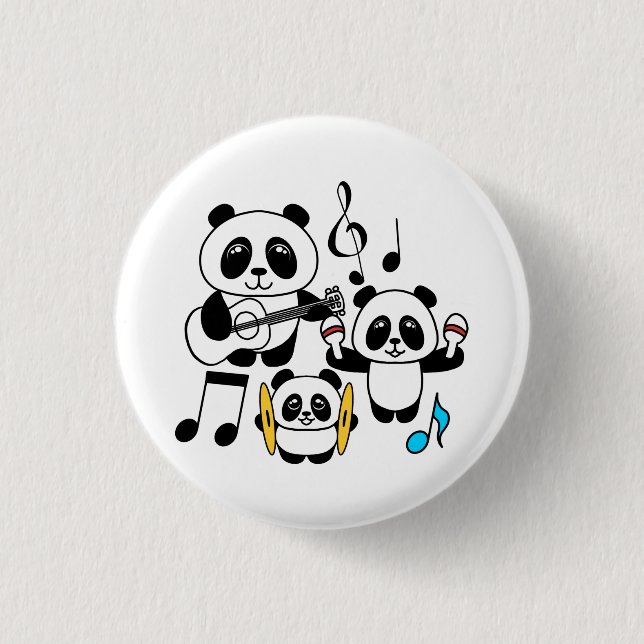 Panda Band - 1000Pandas von Amanda Roos Button (Vorderseite)