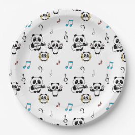 Panda Band - 1000Pandas von Amanda Roos Pappteller