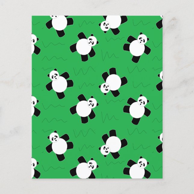 Panda-Bär auf Gras (Vorderseite)