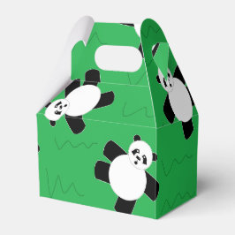 Panda-Bär auf Gras Geschenkschachtel