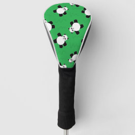 Panda-Bär auf Gras Golf Headcover