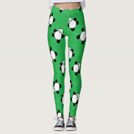 Panda-Bär auf Gras Leggings