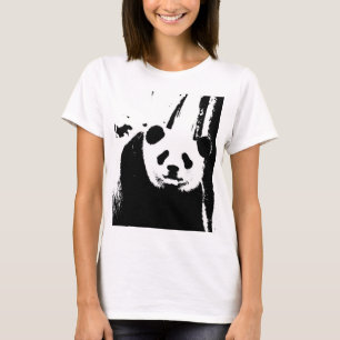 Panda-Bär auf zwei Seiten Moderne Elegante Frauen T-Shirt