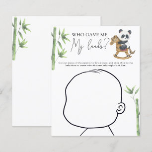 Panda-Bär-Baby-Shower Baby-Gesicht-Spiel