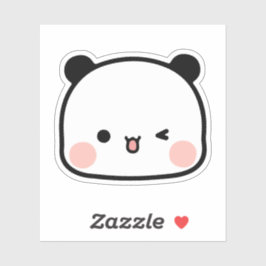 Panda Bär, Bubu und Dudu, Gesichtsblase Aufkleber