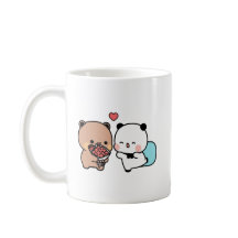 Panda-Bär, Bubu und Dudu umarmen Liebe