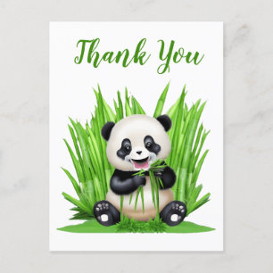 Panda Bär danke Postkarte