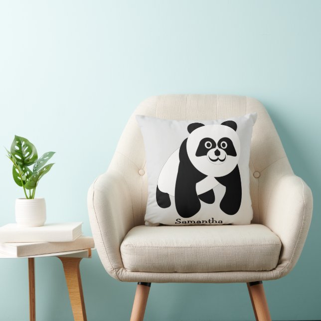 Panda Bär Design individuell gestaltet Kissen (Stuhl )
