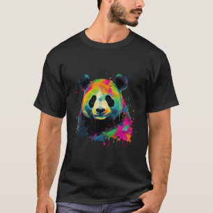 Panda Bär farbenfroher Riesenpanda Pop Panda Bear T-Shirt
