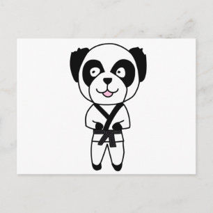 Panda-Bär für Kampfkunst Postkarte